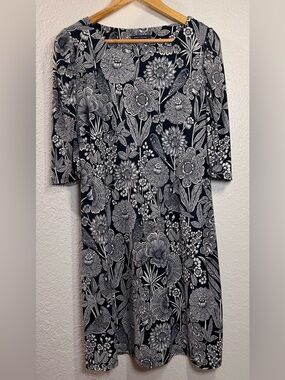 Tommy Hilfiger Black & White Floral Button-Down Shirt